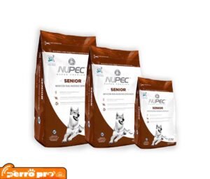 presentacion de Nupec Senior: Croquetas para perro con la MEJOR relación Calidad-Precio 2 kg, 8 kg y 15 kg
