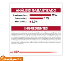 análisis garantizado en español de Royal Canin Adulto Raza Mediana