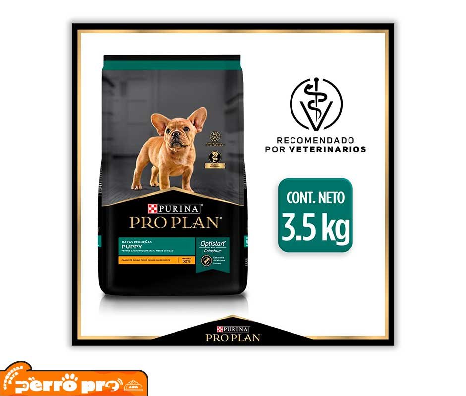 presentacion de 3.5 kg de Purina Pro Plan Cachorros Raza Pequeña: