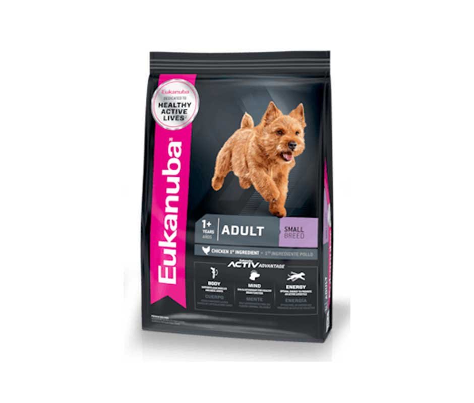 empaque de Eukanuba Adulto Raza Pequeña