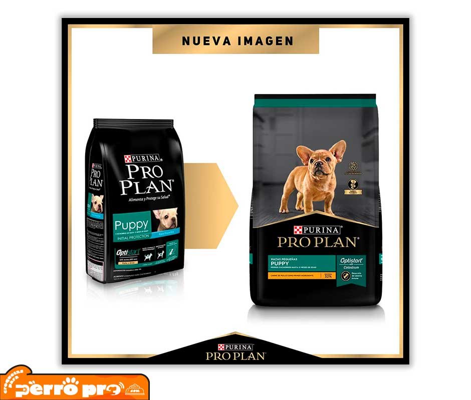 nuevo empaque de Purina Pro Plan Cachorros Raza Pequeña: