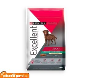 empaque de Purina Excellent Adult Raza Mediana Y Grande