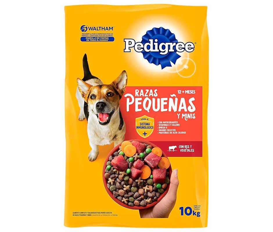 empaque de Pedigree Razas Pequeñas: Las Mejores Croquetas para tu Perro