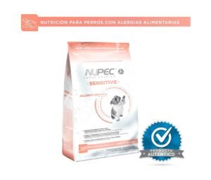 presentacion front 3Nupec Sensitive de Raza Mediana y Grande: Las Mejores Croquetas para tu perro con piel sensible o alergias alimentarias.