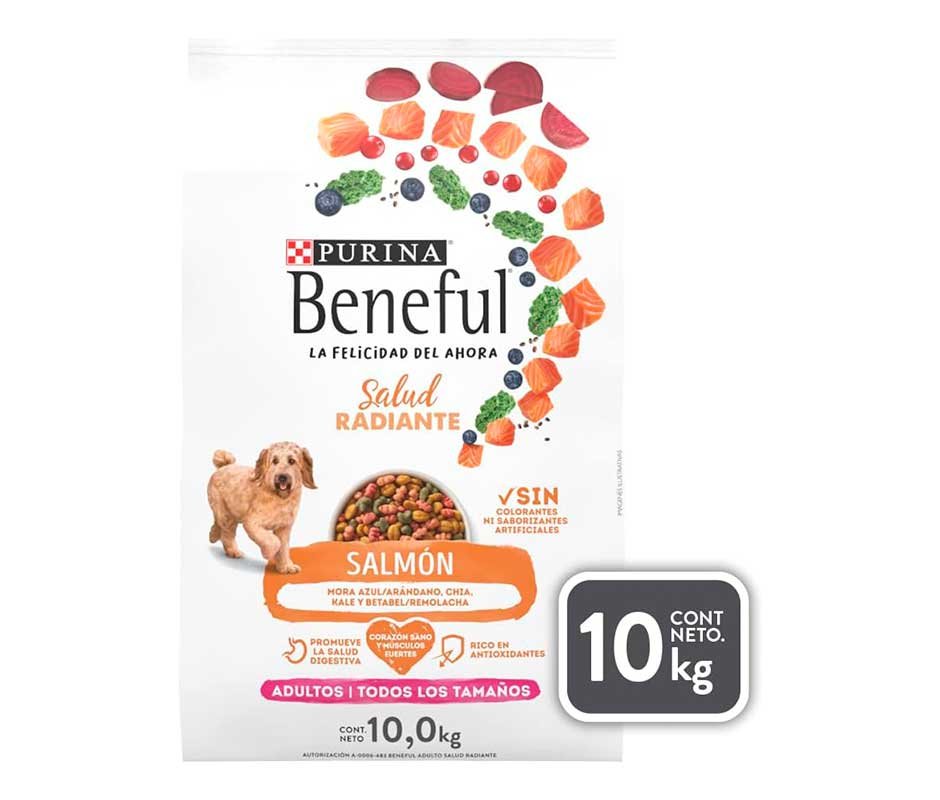 presentacion Purina Beneful Salud Radiante adulto salmón