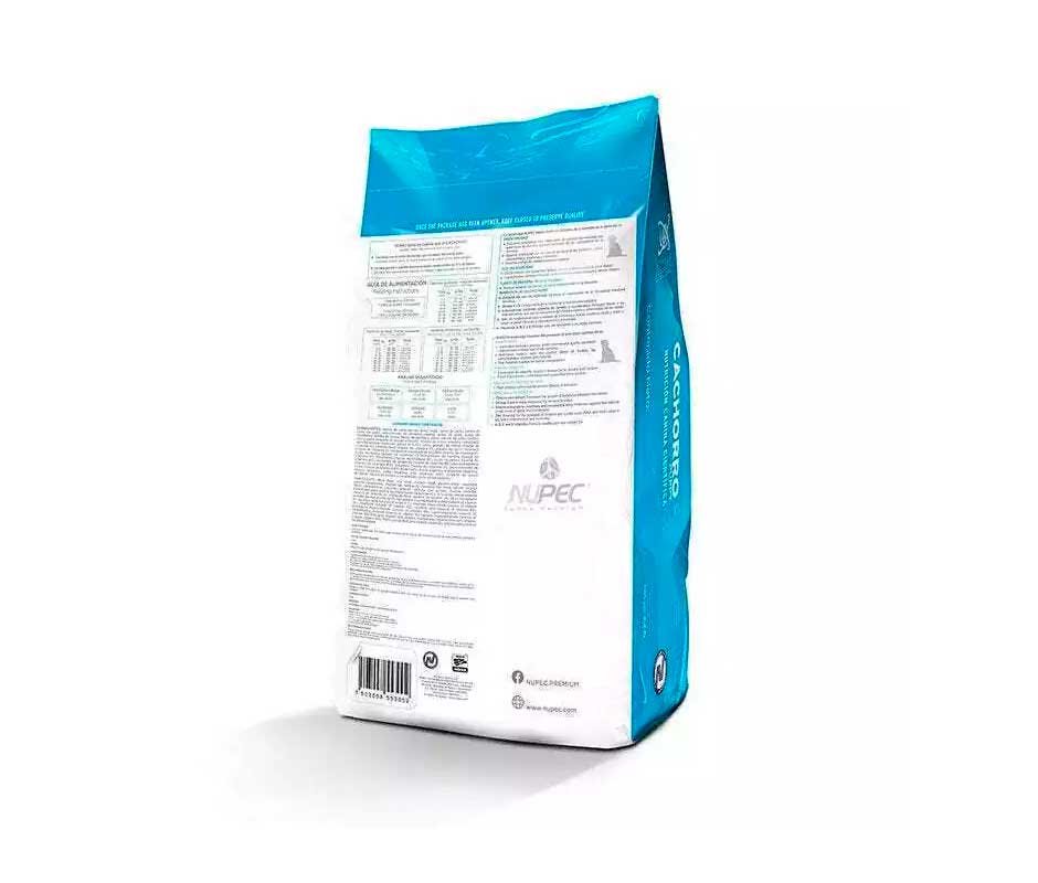 presentacion back de Nupec Cachorro Raza Mediana y Grande: Las Mejores Croquetas para cachorro