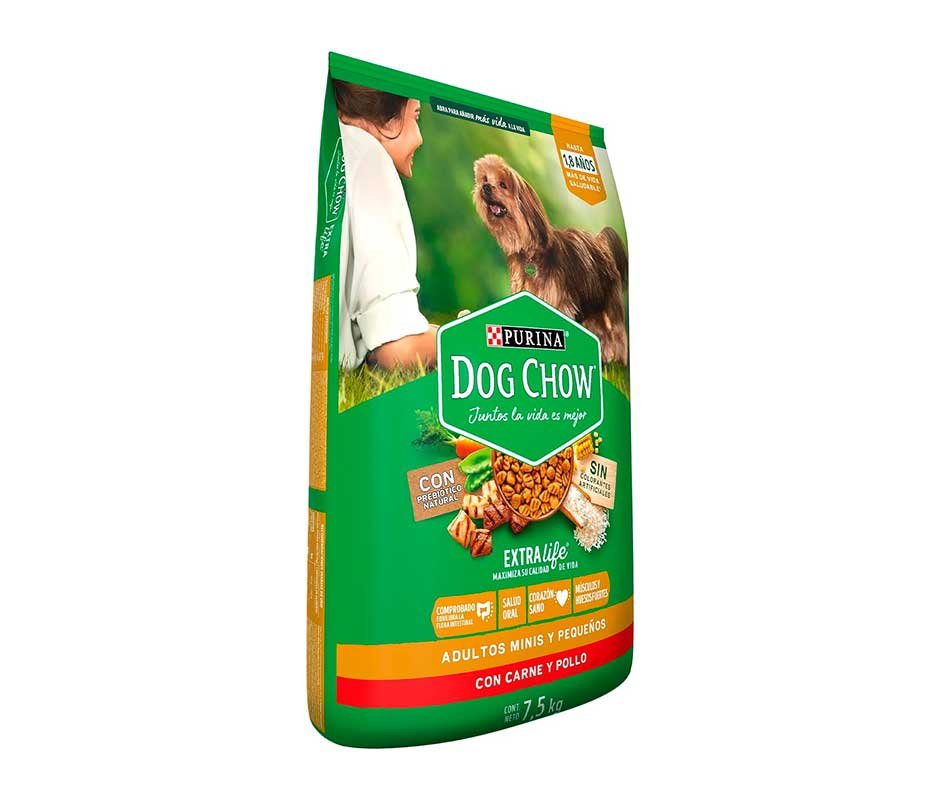 presentacion de lado 2 de Dog Chow Adulto Raza Pequeña