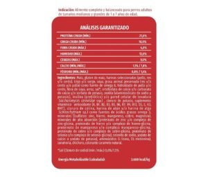 analisis de croquetas Dog Chow Adulto Razas Grandes y Medianas