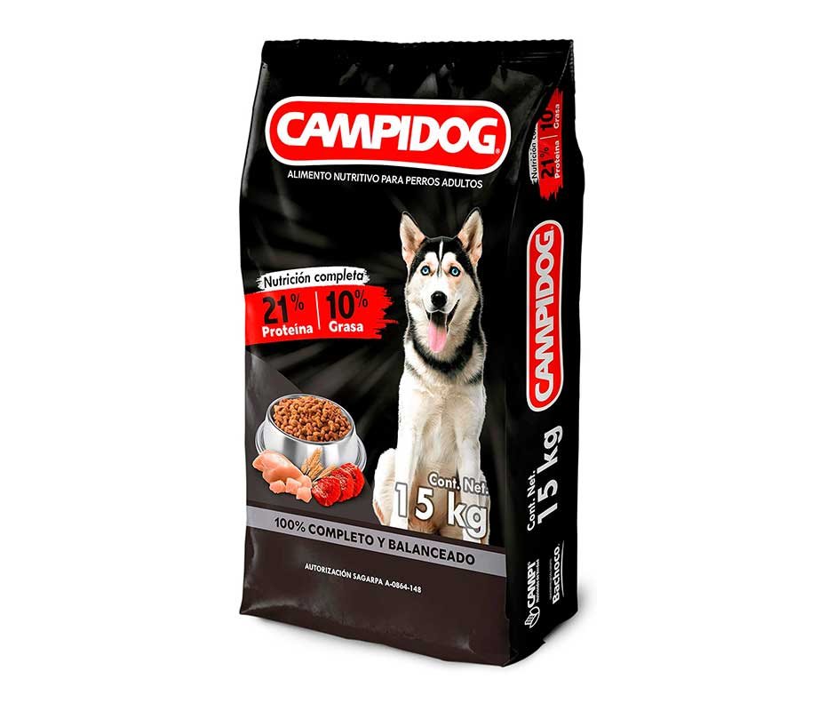 presentacion front de Campi CampiDog: Croquetas Buenas y Baratas