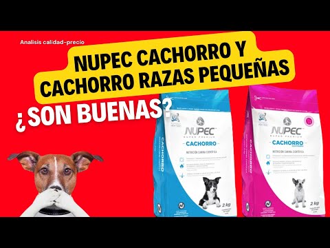 Analisis de Croquetas: Nupec Cachorro y Cachorro razas pequeñas